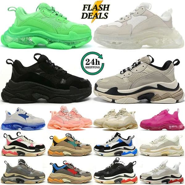 designer shoes men women platform sneakers clear sole black white beige sand grey red pink blue Royal Green mens trainers womens Tennis Outdoor Sports Hiking shoe