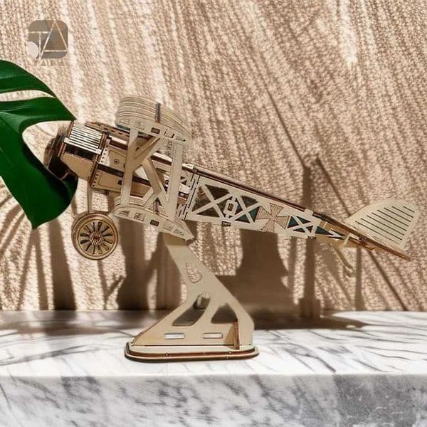 Tada 3D Wooden Puzzle Toys Airplane Assembly Toy Gift For Children Adult Model Building Block Kits For Desk DecorM240731