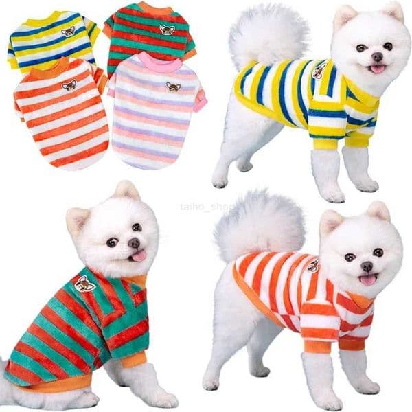 Winter Soft Dogs Coat Warm Fleece Puppy Clothes for Small Medium Dogs Pullover Chihuahua Bulldog Hoodie Sweatshirt Pet CostumesXJ240731