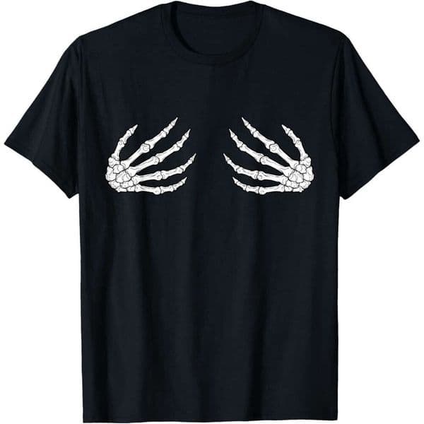 25ss T shirt Mens Skeleton Hands Women Spooky Halloween - Rock Band tees T-Shirt shirts tshirt graphic tee Casual tops summer clothes Short sleeve Free shipping