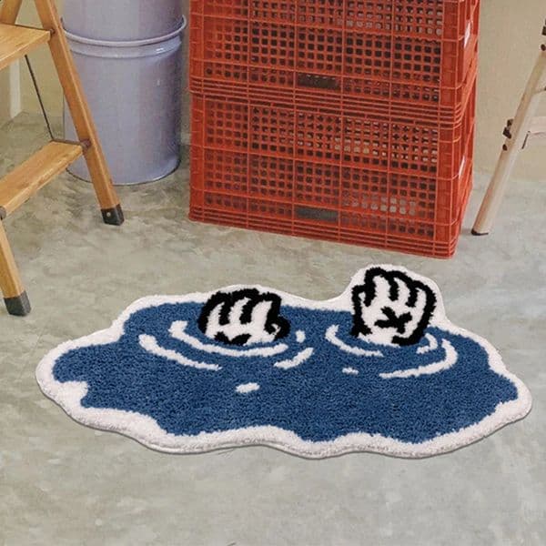 Bedside Rug Bedroom Home Carpet Living Room Decoration Cute Cartoon Area Rugs Soft Thick Fluffy Floor Mat 240731