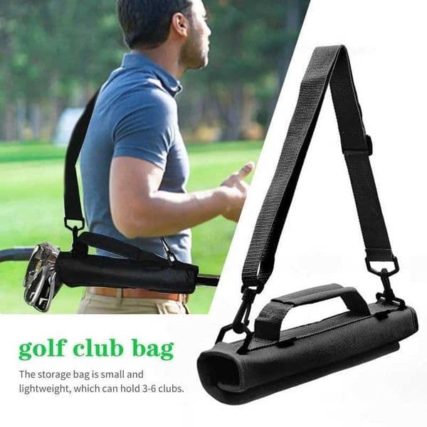 Golf Bags Mini Lightweight Nylon Golf Club Carrier Bag Carry Driving Range Travel Bag Golf Training Case with Adjustable Shoulder Straps L4724