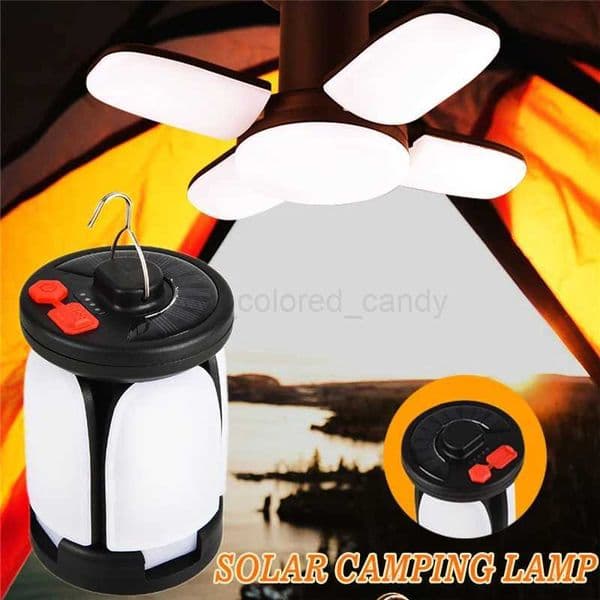 1-5PCS Outdoor Lighting LED Leaf Camping Lamp Hung Emergency Solar USB Rechargeable Tent Camping Lights Fishing Travel LanternsB240731
