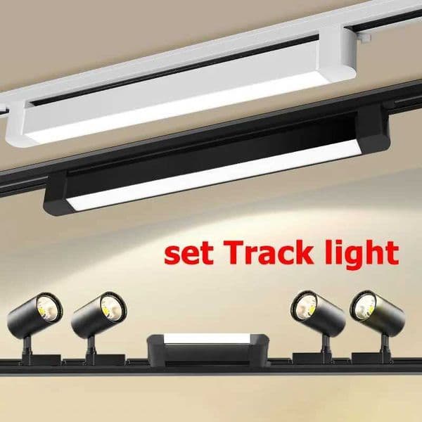 Track Light 85-264v Set Led Magnetic Track Lamp 10W/20W Track Spotlight Lighting Fixture for Home Decoration Clothing StoreCL240730