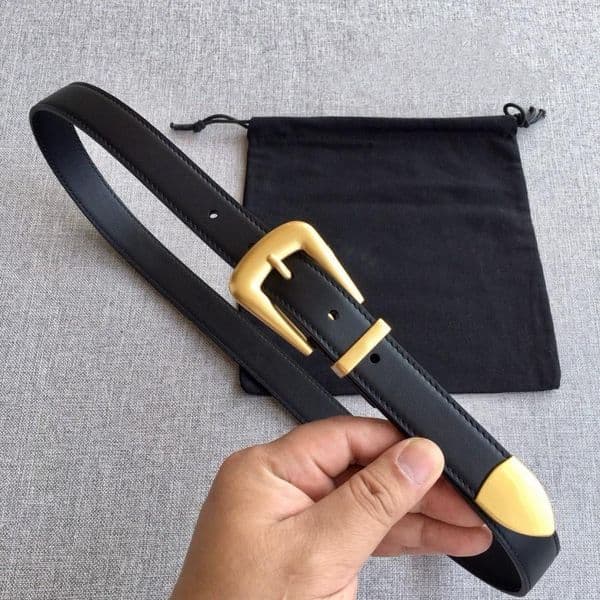 Designer Women's Belt 2.5 CM Wide Fashion Men's Accessories Genuine Leather Belts 2 Colors Classic Needle Buckle