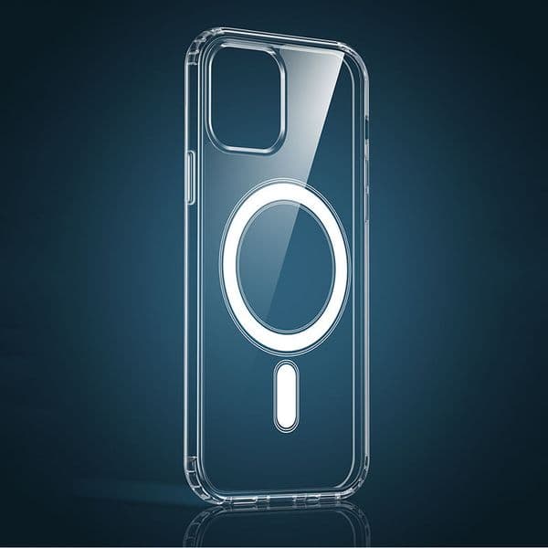 Acrylic Magnetic Protective Cover for iPhones 15-11 - Magsafe Ready & Wireless Charging Friendly