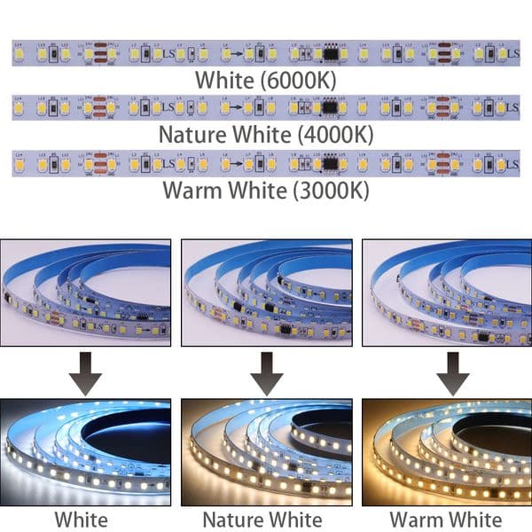 Addressable Pixel LED Lamp Strip Digital RGB SMD 2835 5050 Running Water CCT Lamp Bar SM16703 Smart IC 60 LEDs/M KTV Marques 24V