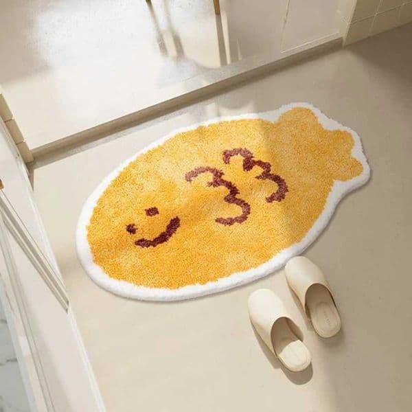 Cute Bedroom Rug Soft Living Room Carpet Non Slip Bathroom Floor Mat Faux Cashmere Entrance Doormat Bath Mat Room DecorXJ241101