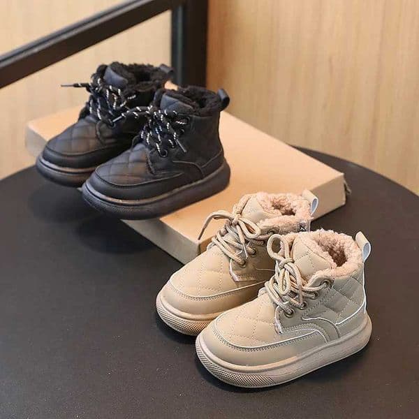 High Quality new fur fashion childrens boots autumn and winter baby shoes anti slip childrens baby shoes snow boots cotton shoes T241102