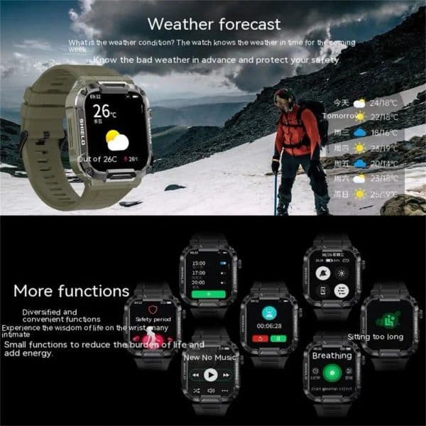 66 Smart Watch Outdoor Bluetooth-compatible new Call Music Play Heart Rate 2025 Monitor Health Sports Bracelet