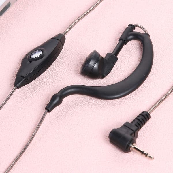 G Shape Earphone Earhook 1Pin 2.5mm PPT Mic Earpiece Headset for Motorola T5320