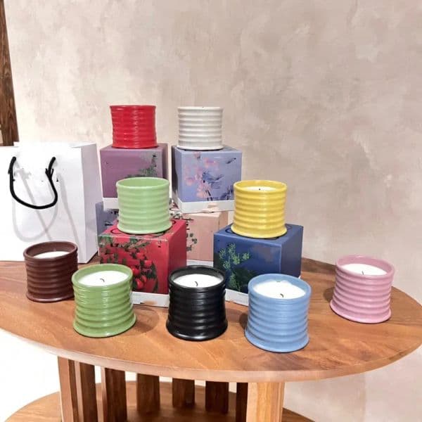 Authentic Spain-Inspired Ivy Scented Candle in Elegant Pottery Jar Perfect Aromatherapy Present for Christmas Z260520