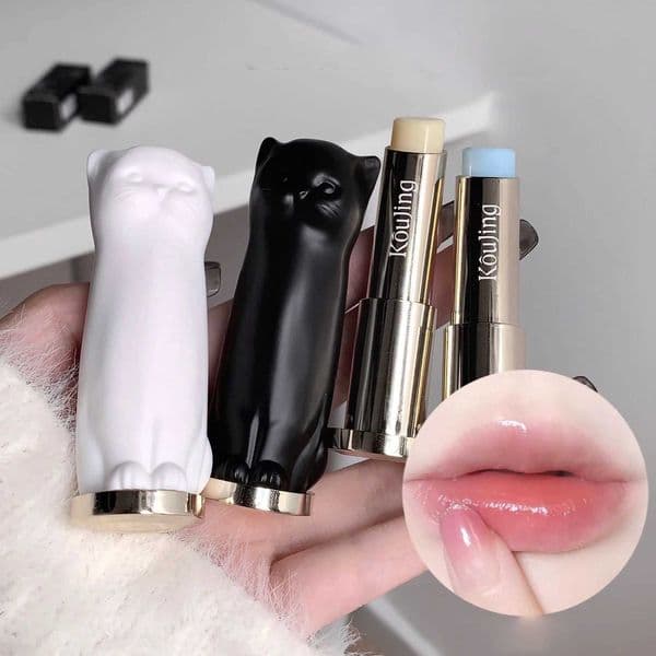 Repair day and night lipstick lovely cat lipstick all natural lipstick used for dry lip moisturizing strength lip care nourishing makeup W241101