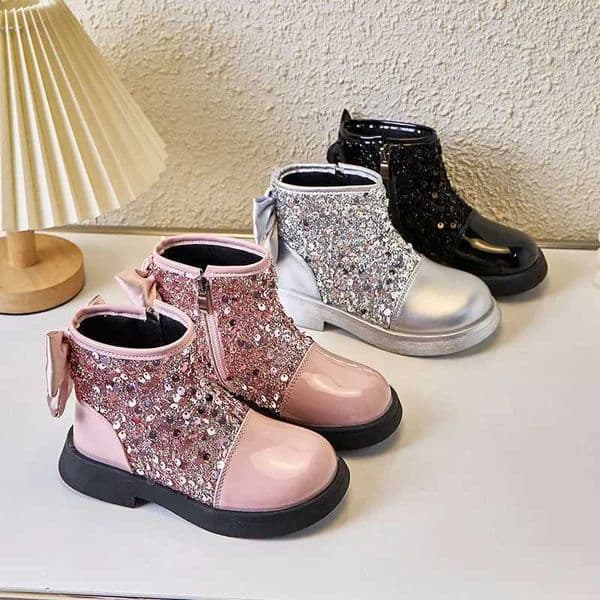 Girl Princess Boots Autumn Preschool Fashion Brand Mid calf Boots Childrens High Heels M241102