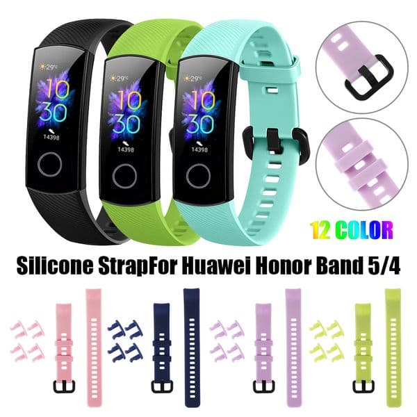 Hot Sale new Watch 2025 Band For Honor Band 5 4 Smart Watch Replacement Strap Colorful Soft Silicone Bracelet Classic Sports Wristbands