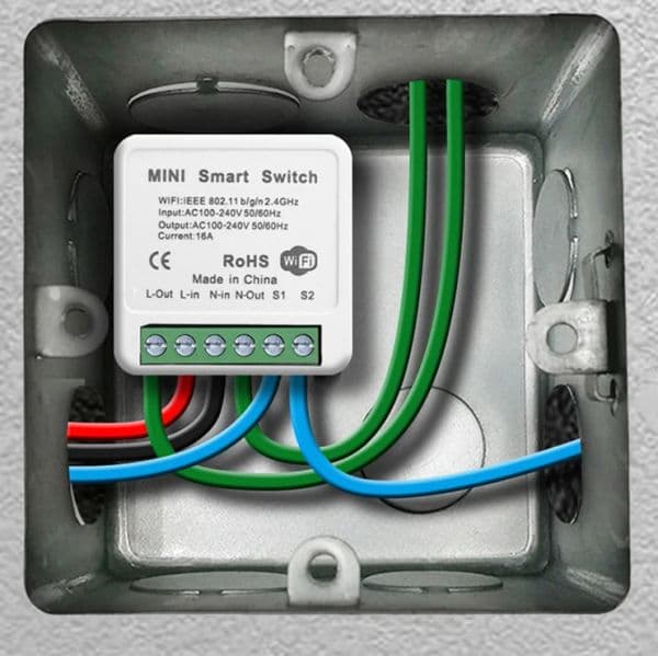 Mini Wifi Smart Switch Zigbee Light Switches 16A 2 Way Control Smart Home Breaker with Tuya Smart Life Alexa Alice Google Home