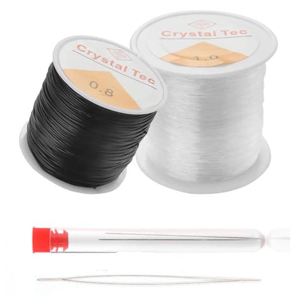 Plastic Crystal DIY Beading Stretch Cords Elastic Line With Beading Needles Scissors Wire String jeweleri thread String Thread