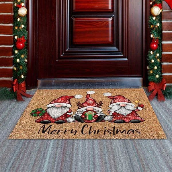 Christmas Welcome Doormat Front Porch Rugs Welcome Mat Christmas Door Mat Indoor Outdoor Doormats Entrance CarpetXJ241101