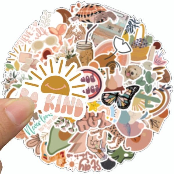 10/30/50/100pcs Vintage new Bohemian Artsy Stickers Aesthetic Decals DIY Laptop Guitar Lage Car Vinyl 2025 Cute Boho Sticker Kids Toys