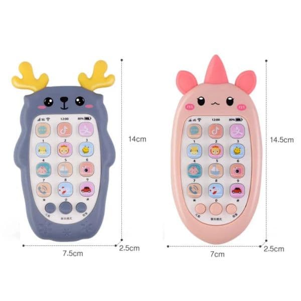new Baby Phone Toys Bilingual 2025 Telephone Teether Music Voice Toy Early Educational Learning hine Electronic Children Gift Baby Toy