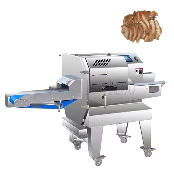 220V Automatic Sliced Pork Beef Cutting Processing Machinery Steak Meats Slicer Cooked Meat Slicing Machine