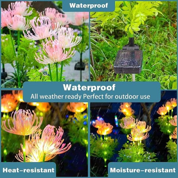Outdoor IP65 waterproof garden light LED solar flower light for road courtyard lawn backyard home decoration solar landscape light X2411021
