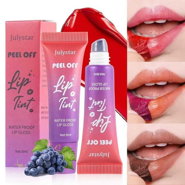 6 colors tear lip glacier fruit matte liquid lipstick coloring dye waterproof lip color durable makeup peeling cosmetics W241101