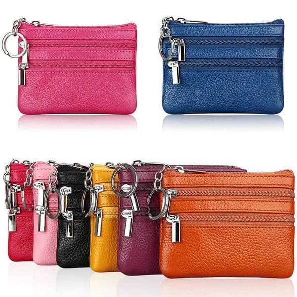 Fi Leather Women Wallet Cluh e/Two Zip Female Short Small Coin Purse Brand New Design Soft Mini Card C HolderXJ241111