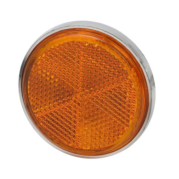 Motorcycle Front Fork Cover Reflective Reflector Amber For Honda CB100 CB175 CA175 SL125 S90Z CB250 CB350 S110 33741-315-000