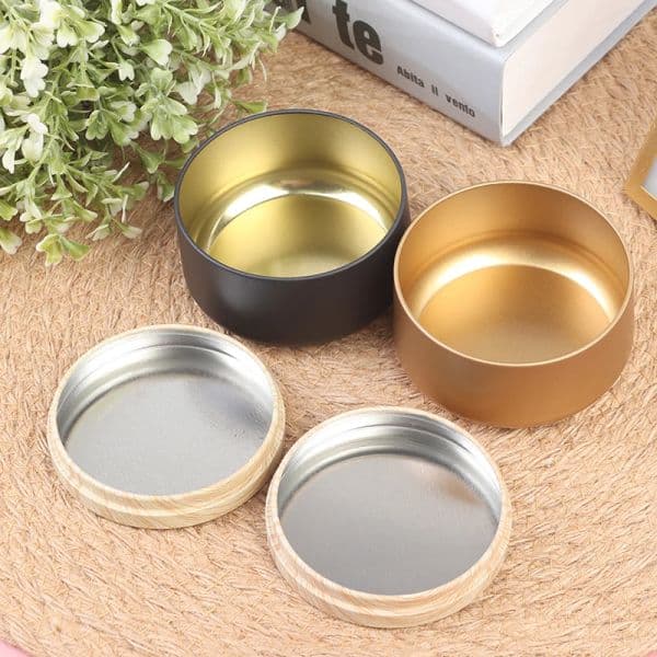 24 Styles Candle Jars With Lid Round Candle Container Tins Tinplate Can DIY Salves Skin Care Samples Storage Travel Empty Box