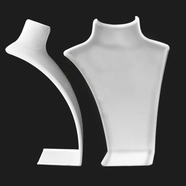 3 Colors Acrylic Mannequin Necklace Pendant Display Portrait Jewelry Display Neck Model Store Window Display Stand 21cm