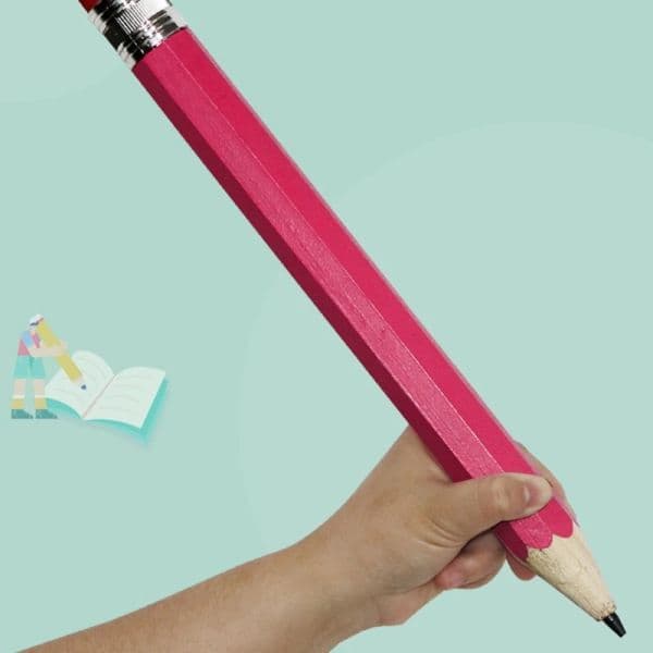 Big Pencils Wooden Pencils Adorable-DIY Woodworking-Toys Gifts Stationery Wood Pencil Write and Erase