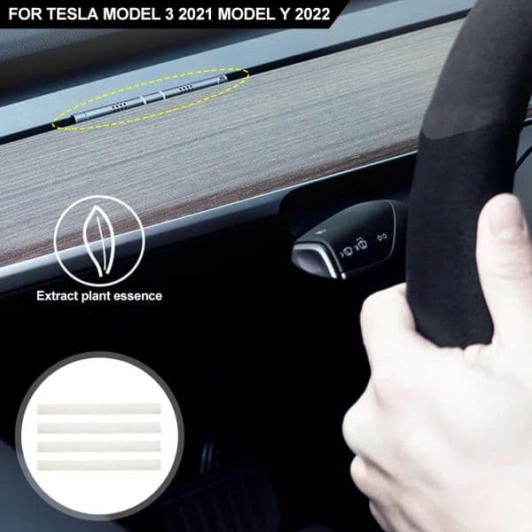 Car Air Freshener Only for Tesla Model 3 Y Dashboard Perfume Fragrance Ornament Aromatherapy Diffuser Scent Smell Accessories