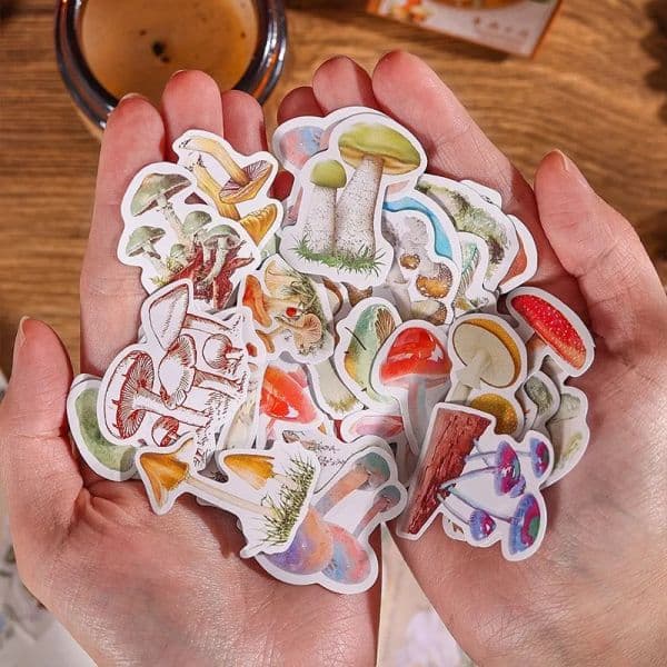 2025 40 pcs Autumn Stickers Mushroom Stickers For scrapbooking Laptop Planners new Calendars Notebooks DIY Decoration