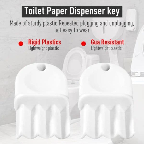 5pcs Georgia Pacific Toilet Paper Dispenser Key Universal With 2pcs Key Rings Compatible For Jbt Versatwin Ultrafold Series