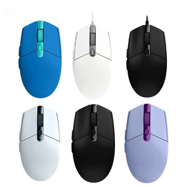 G102 G304 Gaming Wired Mice RGB Backlit Gaming For Laptop Optical Mouse Gaming Mouse Light Speed Mouse bluetooth mouse laptop