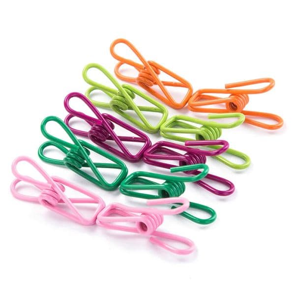 5PCs/Set Hollowed Out Plastic coated Metal Binder Clip Fish Clip Office Hand Book Folder Paper Organizer Stationery