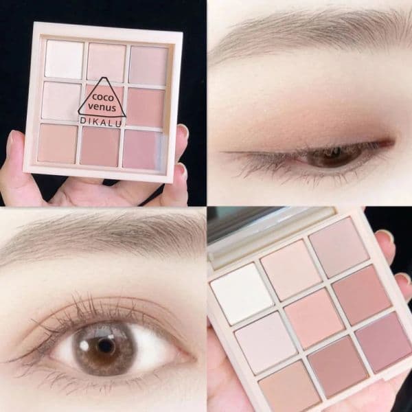 Colors Matte Eye Shadow Palette Long-lasting Waterproof Sweatproof Easy Drawing Create Natural Brighten Eyes Look Makeup TSLM1