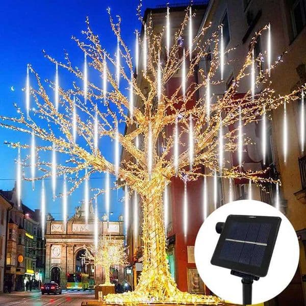 Solar LED lights outdoor meteor shower lights waterproof garden decorations outdoor street gardens New Year decorations X241102