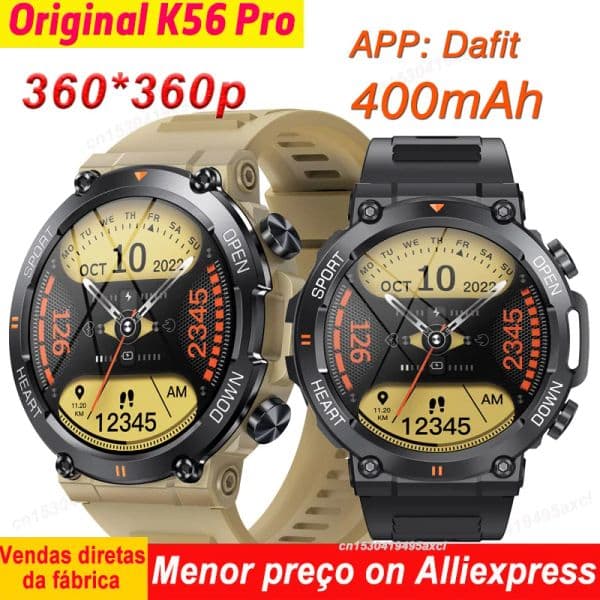 K56 Pro Smart Watch for Men Bluetooth Sport 400mAh Long Standby 1.39 Inch 360*360 HD Screen Outdoors Smartwatch