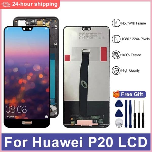 5.8" For Huawei P20 LCD EML-L09 Display Screen Digitizer Replacement Parts For Huawei P20 EML-TL00 EML-L29C LCD Touch Screen