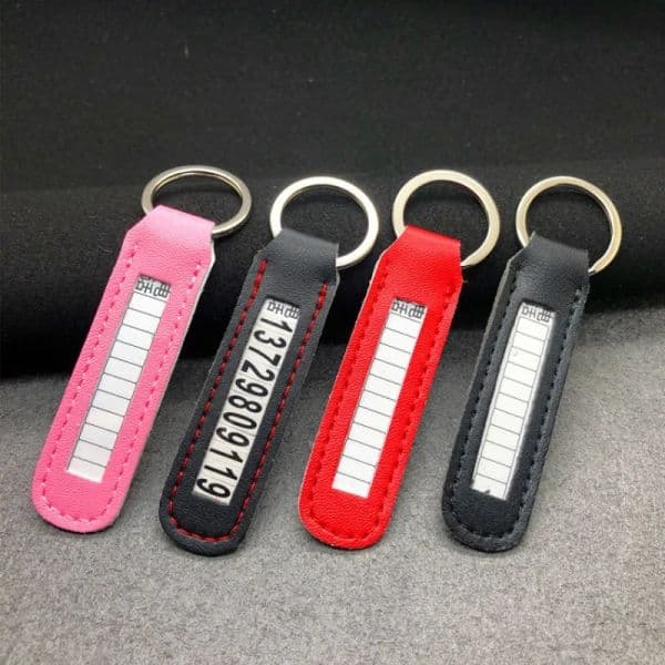 For Car Keychain Car-styling With Anti-lost Phone Number Plate Keys Ring Auto Vehicle Key Chain Gift Phone Number Card Keyring