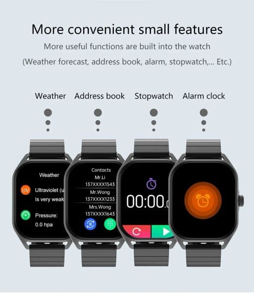 New DT99 Smart Watch AMOLED Compass Bluetooth Call Voice Female Assistant Blood Oxygen Waterproof 150+ Sports Smartwatch PK HK9