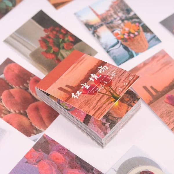 Journamm 50patterns Ins Mini Stickers DIY Scrapbooking Collage Junk Journal Decor Photo Album Cute Children Sticker Stationery