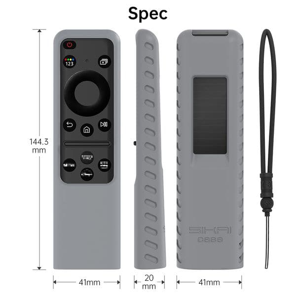 Silicone Remote Case Cover for Samsung BN59-01432 2023 Smart TV Solar Charging Remote Control Case for Model TM2360E TM2361E
