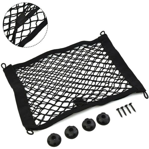 25x30cm Car Back Rear Trunk Storage Net Extra Large Elastic Storage Net For Cargo Van Motorhome Mobile Home Caravan Boat
