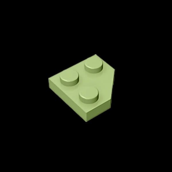 Gobricks GDS-1503 Wedge, Plate 2 x 2 Cut Corner compatible with 26601 children's DIY Educational Building Blocks Technical