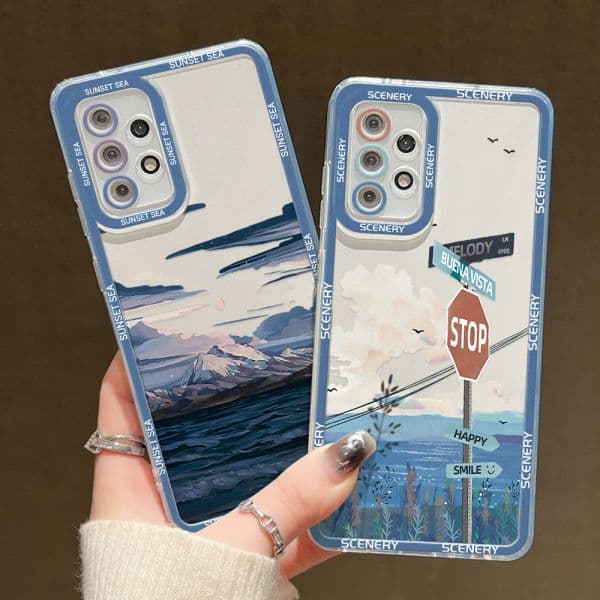 Japanese Anime Case For Samsung A53 A54 A52 A52S 5G A51 A34 A33 A32 A23 A21S A13 A04 A14 A05 A12 S22 S23 Ultra Plus S21 S20 FE