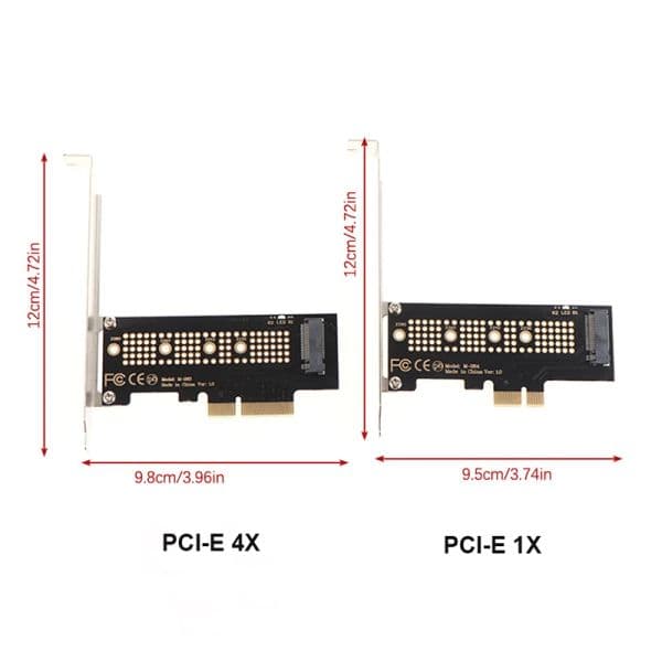 M.2 NVME SSD to PCIe 4.0 Adapter Card 64Gbps M-Key PCIe4.0 X1 X4 For Desktop PC PCI-E GEN4 Full Speed