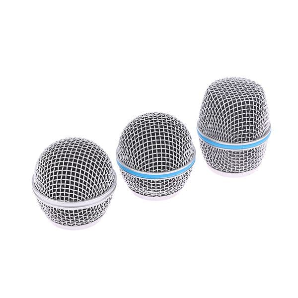 1pc Microphone Replacement Head Steel Mesh Handheld Microphone Grill Mesh Head Fits Beta 57A 58A 87A 845S 945